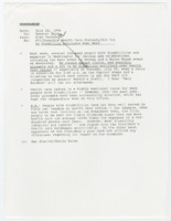 ["Memorandum regarding the possibility of disability activists staging a protest/ sit-in over health care reform"]