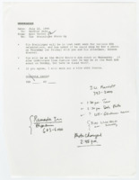 ["Correspondence about a photo op between Senator Robert J. Dole and Tim Steininger"]