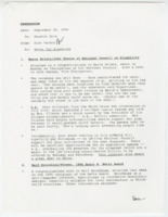 ["Congratulations letters from Dole. The letter commends people for their nomination to the National Council on Disability and the other for the recipient of the Henry B. Bett Award"]