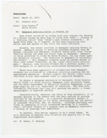 ["Memorandum about Beamgard Learning Center in Atwood, Kansas"]