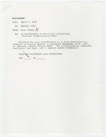 ["Dole is asked by Arlen Specter to cosponsor a joint resolution to create a \"National Rehabilitation Week.\""]