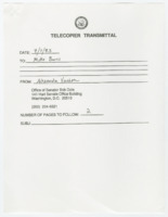 ["Fax which Vachon passed along containing Office of Information newsletter announcing Joyce Miller as the Executive Director of Glass Ceiling Commission."]