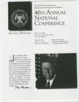 ["Advance Program for the 46th Annual National Conference for the President's Committee on Employment of People with Disabilities"]