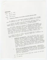 ["This memorandum includes background information on the World Disabled Sailing Championships and a letter from the Polish Ambassador to President of the American Committee for Aid to Poland."]
