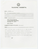 ["Fax to Emily Rothrock/Nutter & Harris from Alec Vachon giving a phone number for Madeleine Will, head of a group called Childlink, International"]