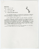 ["Prepared remarks for Dole for the National Organization on Disability's celebration of the 3rd Anniversary of ADA (Americans With Disabilities Act). Talks about the 25th anniversary of the 1968 Architectural Barriers Act, a predecessor of the Americans with Disabilities Act and Betts Award nominee, Hugh Gallagher."]