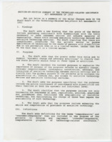 ["Summary of the major changes made by the Staff Draft of the Technology-Related Assistance Act Amendments of 1993."]