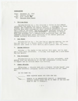 ["The memorandum is comprised of various updates on holiday meetings."]