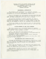 ["Talking points for keynote address to the governor's conference. Touches on what Dole considers accomplishments from the 101st Congress: the war on drugs, WIC (Women, infants, children), AIDS, and furthering the passage of the Americans with Disabilities Act."]
