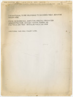 ["This fax includes background information on and statistics about special education services and funding in Kansas."]