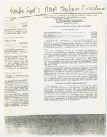 ["Pages from Senate Supplement: ADA (Americans with Disabilities Act) Technical Assistance detailing budget appropriations for ADA under the Department of Justice, and the Equal Employment Opportunity Commission. Also contains a related page of the Congressional Record"]