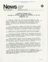 ["Secretary of Labor Elizabeth Dole's State of the Workforce Address delivered to the State Teachers and Principals of the Year."]