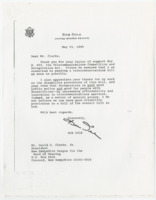 ["Letters between Senator Bob Dole and David C. Clarke Jr., the president of the New Hampshire League for the Hard of Hearing, about S.652, the telecommunications Competition and Deregulation Act (which later was passed as the Telecommunications Act of 1996)."]