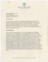["Enclosed with the letter on concerns about the SSI (Supplemental Security Income) issues are details on the noncitizen eligibility for SSI benefits."]