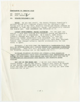 ["This memorandum includes updates from Alec Vachon to Senator Dole about the state of children's Supplemental Security Income Bill"]