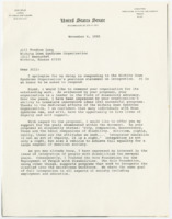 ["Dole thanks Long for the opportunity to respond to the organization's proposal for the integration of people with disabilities into the mainstream workforce and explains how the Dole Foundation will have the same goal."]