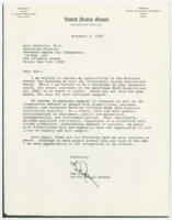 ["Letter from Senator Bob Dole to the Resource Center for Independent Living, Inc. Executive Director, Dr. Burt Danovitz, thanking them for honoring Dole with the Independent Living Legislative Award."]