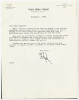 ["Form letter from Senator Bob Dole to a National Disability Action Center (NDAC) supporter asking them to become a member"]