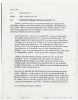 ["Memorandum correcting Dole's written testimony for a hearing before the Senate Finance Subcommittee on Social Security and Family Policy. Includes a copy of an oral testimony/statement for the hearing."]