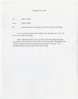 ["A letter from Carol Whitted to Senator Dole about her son being recently diagnosed with muscular dystrophy, with Carol asking for advice on coverage for medical expenses"]