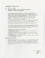 ["Memorandum regarding the Finance Committee Welfare Hearing about the Personal Responsibility Act bill that reforms Social Security Income. Includes Dole's official questions to be submitted for the record, Washington Post article titled \"House Panel Votes to Curtail Program for Disabled Children\" and background information."]