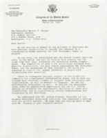 ["Letter from Dole and Gingrich to Marvin T. Runyon asking for the issuance of a commemorative stamp honoring the 1996 Paralympic Games in Atlanta. Attached is a letter from Dole to Secretary of Commerce, Ronald Brown and background information."]