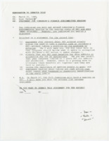 ["Memorandum regarding Senator Dole's statement to the Finance Subcommittee on Social Security and Family Policy."]