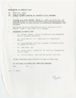 ["Memorandum regarding Senator Dole's intention on attending the Senate Finance Hearing on \"Growth of SSI Program.\""]