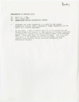 ["Memorandum with a note for Senator Dole to sign to the Kansas Disability Caucus after receiving a leadership award. Also discusses Vachon's trip to Kansas. Includes a thank you letter from Senator Dole and a photocopy of the plaque."]