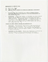 ["Memorandum with a memo to Howard Greene attached approving Kim Brown as Disability Services Coordinator. Includes letter from Greene and Brown's resume."]