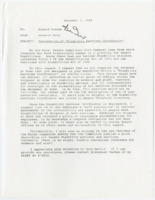 ["Memorandum to Howard Greene from Senator Dole regarding designating a disability services coordinator within the Sergeant at Arms."]