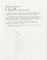 ["Memorandum describing a failed deal between Senator Dole's staff and Senator Chafee's staff about the children's SSI (Supplemental Security Income)."]