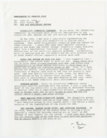 ["Memorandum regarding a regulation reform with the Americans with Disabilities Act."]