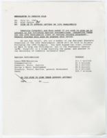 ["Memorandum about requests Senator Dole to sign onto letters for various appropriations subcommittees requesting funds for the 1996 Paralympics. Drafts of letters attached."]