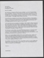["Letter to President George W. Bush encouraging the convocation of a second White House Conference on Food, Nutrition, and Health"]