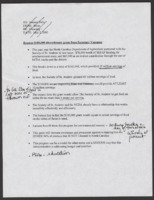 ["Points supporting the request of a $100,000 grant related to food security for the state of North Carolina. Note that because memorandum-like information in the header has been crossed out, it has been disregarded."]