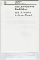 ["Supplementary material to be placed within the Americans with Disabilities Type III Technical Manual. Updated January 1993."]