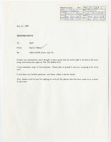 ["Memorandum regarding the location of the 5th Anniversary of the ADA and announcement of the AAPD with an invitation attached."]