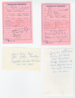 ["Message note cards with messages relating to an evented being hosted by the Dole Foundation."]