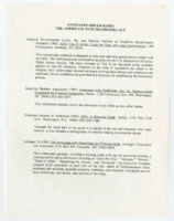 ["Annotated Bibliography with sources relating to the Americans with Disabilities Act."]