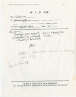 ["Fax message to Jeanne Argoff containing a copy of an introduction to a report commissioned by the Dole Foundation titled \"Investigating a Culture of Disability.\" Note document ends mid-sentence."]