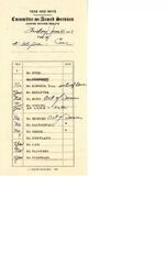 ["The back of the card records how much time each member of the committee spent speaking"]