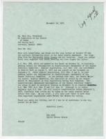 ["Correspondence between Senator Dole and Nell Bly, President of the KU Commission on the Status of Women. Attached is a statement by the Commission on the Equal Rights Amendment. Also includes another letter regarding the ERA."]