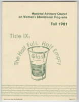 ["Report on Title IX and its effect on women's education programs in America nine years after its implementation."]