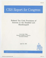 ["Covers taxable income, deductions, and other tax reliefs for individuals with disabilities and their caregivers."]