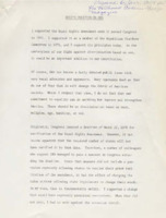 ["Statement by Senator Dole titled \"Dole's Position on ERA.\" Explains Senator Dole's position on extending the deadline for states to ratify the Equal Rights Amendment."]