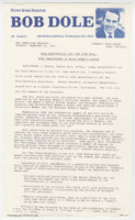 ["Press release detailing Bob Dole's reintroduction of the Sex Discrimination in the U.S. Code Reform Act"]